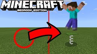 How To Make A SPRING TRAP In Minecraft PE 1.10+