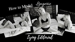 How to Model Lingerie - Editorial Boudoir lying down