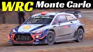 Dani Sordo & Carlos Del Barrio - WRC Rally Monte Carlo 2018 - Hyundai i20 WRC Action & Sound!