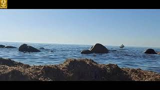 Meditation before bedtime boat trip, the sound of the water