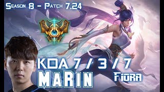 MaRin FIORA vs CAMILLE Top - Patch 7.24 KR Ranked
