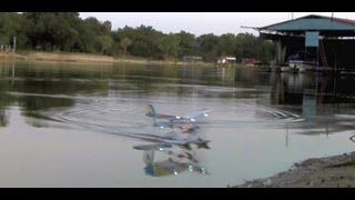 Parkzone Night Vapor RC plane on floats