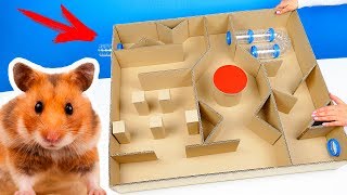 ЛАБИРИНТ ИЗ КАРТОНА ДЛЯ ХОМЯКА ? DIY | СДЕЛАЛА ОГРОМНЫЙ ЛАБИРИНТ ДОМА СВОИМИ РУКАМИ