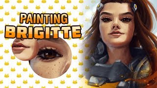 Brigitte Lindholm Painting Timelapse (Overwatch)