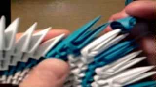 Origami modułowe: łabędź #3 - Skrzydła