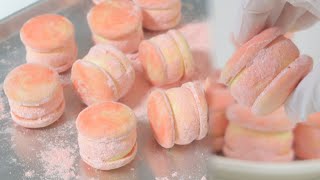 딸기 티라미수 마카롱 만들기 strawberry tiramisu macaron
