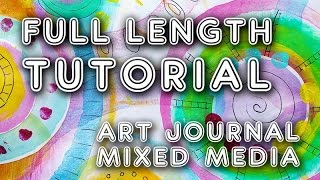Studio Time 37 - ''Watercolor Circles'' mixed media tutorial  | Mimi Bondi