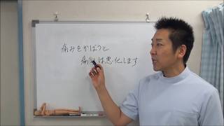 痛みをかばうと痛みは悪化します。腰痛　膝関節痛　股関節痛