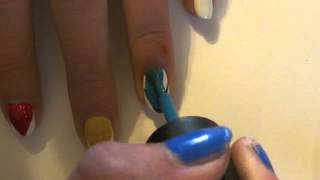 Colorful Crayon Nail Art Tutorial!