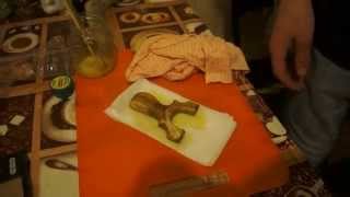 Вощение дерева пчелиным воском и льняным маслом. Waxing wood with beeswax and linseed oil