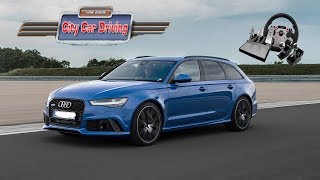 Audi RS6 Modu - City Car Driving (ccd mods) türkçe oynanış - #74 - w/fanatec direksiyon seti