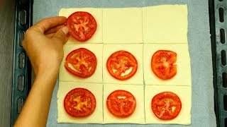 Готовлю несколько дней подряд! Слойки с томатами - исчезают со стола не успев остыть! | Appetitno.TV