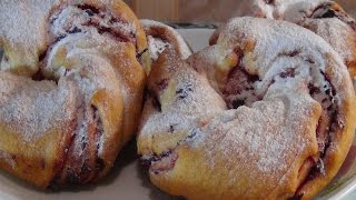 Нежнейшие клюквенные колечки (постная выпечка)-Cranberry rings