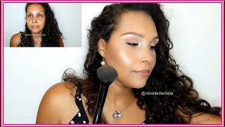 MAQUIAGEM PARA QUEM NÃO SABE SE MAQUIAR #1 ✿ olhos pequenos e olheiras profundas ✿ SÓ PERRENGUE