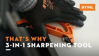 The STIHL 3-in-1 sharpening tool