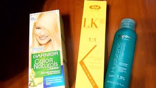 Как осветлить волосы. Как тонировать волосы.Garnier и Lisap milano.