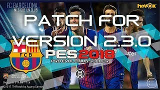 Pes 2018 Mobile | Barcelona_Team_Patch | Version 2.3 • Real Kits And Logos