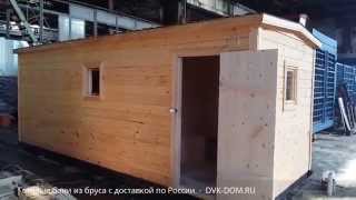 Готовая баня 6х2.3 Лука из профилированного бруса