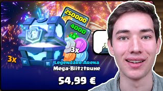 80€ OPENING MIT 3 MEGA BLITZTRUHEN! ?⚡| Ultra Pay2Win Account | Clash Royale deutsch