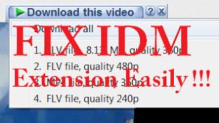 Fix / Add IDM Extension Permanently in Google Chrome - Any version