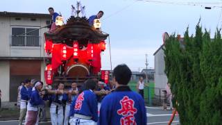 2014年7月7日 - 奈良高田・奥田の蓮取り行事 地車曳行