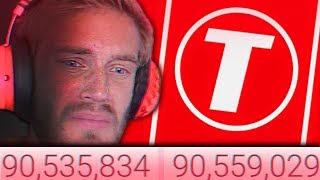 ПЬЮДИПАЙ ОКОНЧАТЕЛЬНО ПРОИГРАЛ Т-СЕРИЕС / Pewdiepie vs T-series