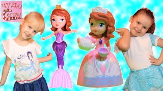 Обзор игрушек от маленьких детей. Принцесса София Прекрасная. Sofia the First.