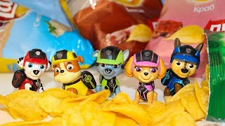Щенячий патруль Мультики для детей Учим цвета с чипсами Игрушки Johny Johny yes papa Nursery Rhymes
