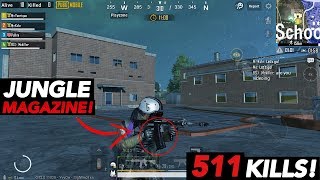 NEW JUNGLE STYLE MAGAZINE IS OP! | 511 Kills Gameplay! | PUBG Mobile