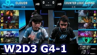 Cloud 9 vs CLG Game 1 | S7 NA LCS Spring 2017 Week 2 Day 3 | C9 vs CLG G1 W2D3