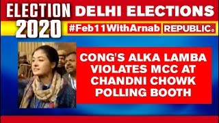 Cong's Alka Lamba Violates MCC At Chandni Chowk Polling Booth, Loses Cool As Republic Confronts Her