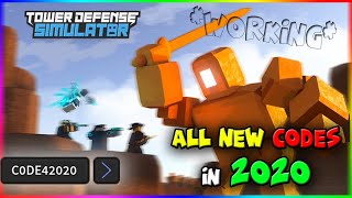 ALL NEW CODES in Tower Defense Simulator !!? (2020) / Roblox