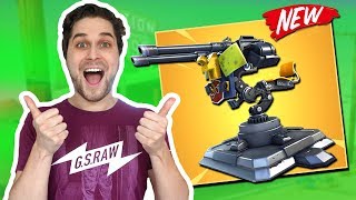 *NEW* Mounted Turret Doet Mega Veel Damage!? - Fortnite Food Battle