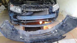снятие и установка  переднего бампера на шевроле круз