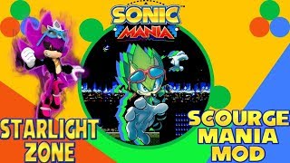 Sonic Mania Mods : Scourge the Hedgehog in Star Light Zone