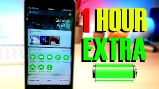 HOW TO SAVE BATTERY IN IOS 10/9 / SAVE UP TO 1 HOUR / PLAY EXTRA GAMES / USE APPS LONGER /