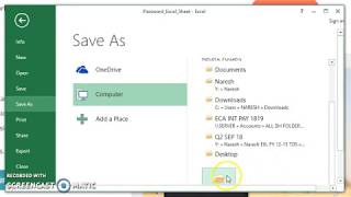 Remove Password From Excel File || Erase Password || Delete Password