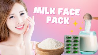 Milk Face Pack ! Summer Face Pack For Glowing Skin At Home ! Tan Removal Face Pack ! Beauty Post