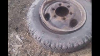 Сборка колеса Газон