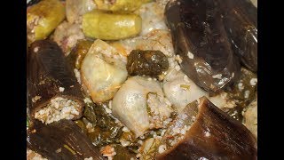 How to make the best Iraqi dolma, stuffed vegetables. أطيب طريقه لعمل دولمه عراقيه كرديه