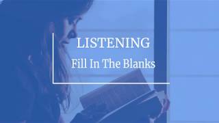 PTE Listening Fill In The Blanks - Repeated Material 2019