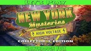 Let's Play New York Mysteries 2  High Voltage PC Walkthrough #hiddenobjectgame #NewYorkMysteries2