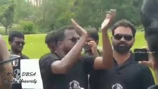 Dalith Panther of Osmania University Sharath chamar naliganti protesting against Hindi supremecy