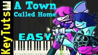 A Town Called Hometown from Deltarune - Easy Mode [Piano Tutorial] (Synthesia)