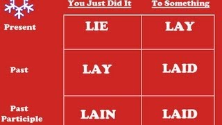 When To Use Lie, Lay, Laid, and Lain