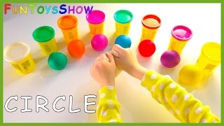 Shapes for Kids with Play Doh l Toddlers Learn Colors for Children with 3d Shapes Educational Video
