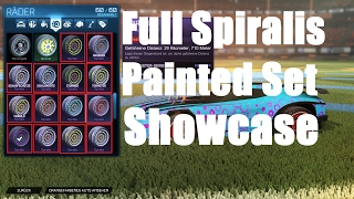 Rocket League | Full Spiralis Painted Set | Showcase | LeonFix