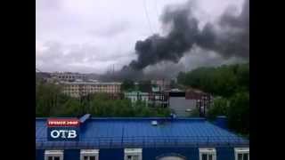 В Екатеринбурге горел шинный завод
