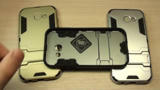 Бампер для Samsung A520 Galaxy A5 2017 IronMan обзор