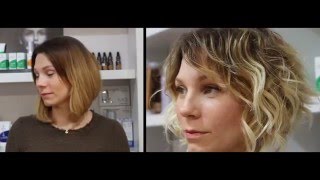 Каре на вьющиеся волосы & мелирование